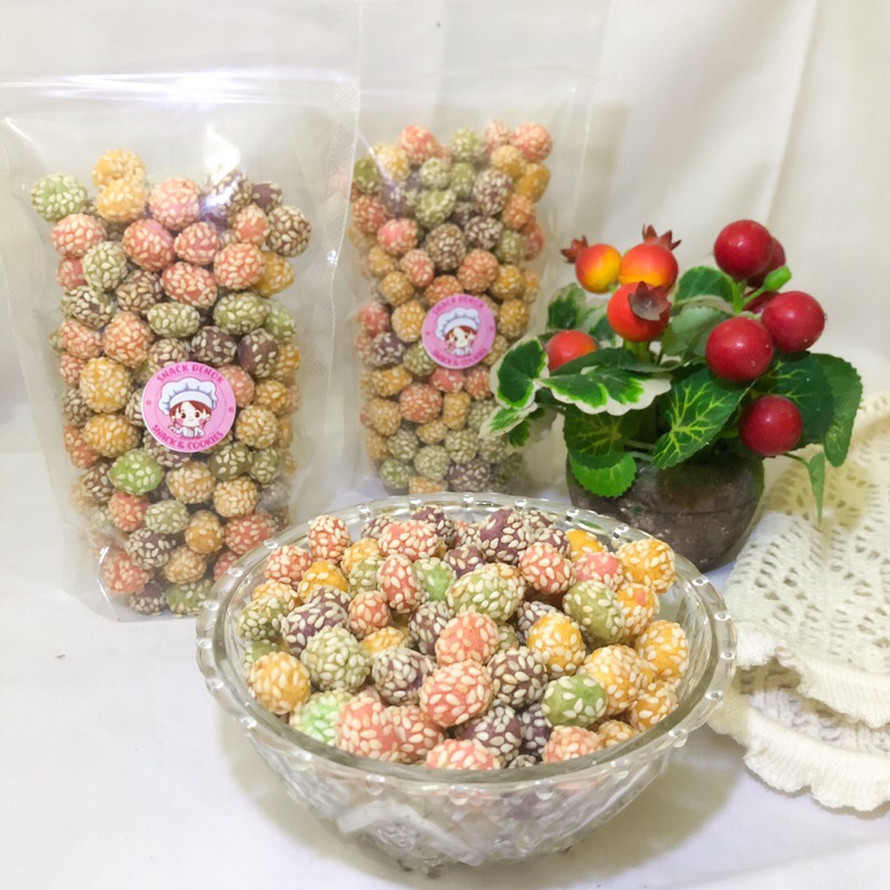 

Kue Ciput Rainbow Keciput Wijen Gurih Homemade Snack Kiloan 200gr