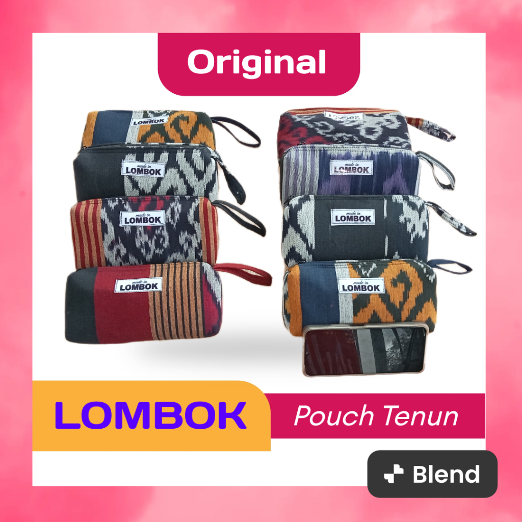 Pouch HP Tenun Etnik Lombok