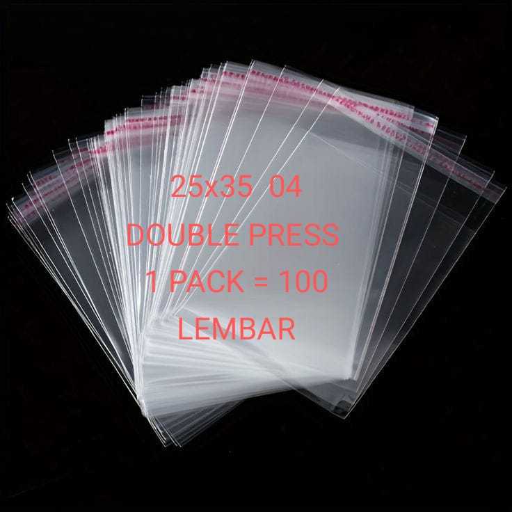 

25x35 04 15 MICRON / PLASTIK OPP SEAL BAJU / PLASTIK OPP SEAL GARMEN