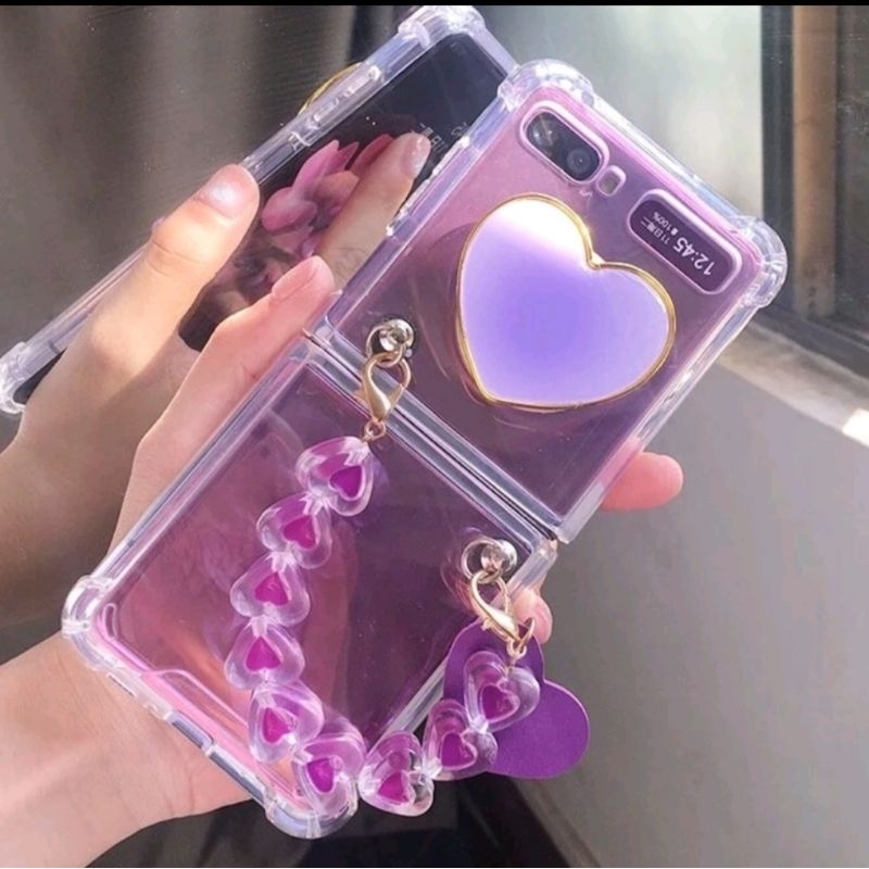 Case Samsung Galaxy Z Flip 4 & Z Flip 3 5G 2021 Rantai Mutiara Fashion Chain Case