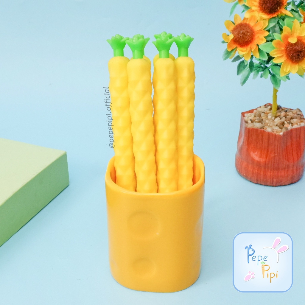 

Pensil Mekanik Nanas Kuning Pencil Pineapple Mechanic Cetek 3D Lucu Unik Murah bisa COD