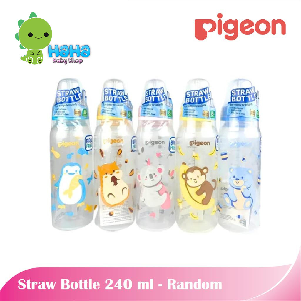 𝕥𝕒𝕤𝕓𝕚𝕙𝕒  Pigeon Botol dot with straw (sedotan) 240ml