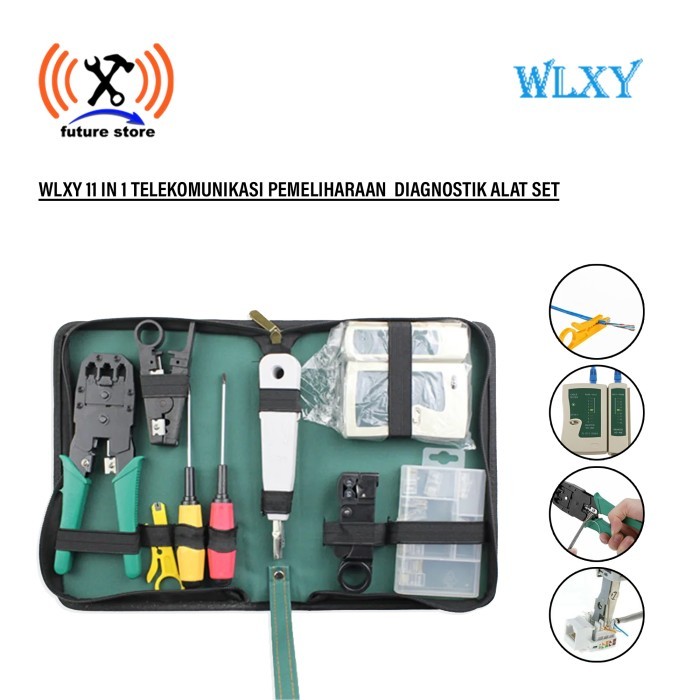 WLXY Tool kit set maintenance perbaikan jaringan network Original