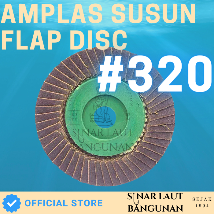 Amplas Susun Flexible Flap Disc Grit #320