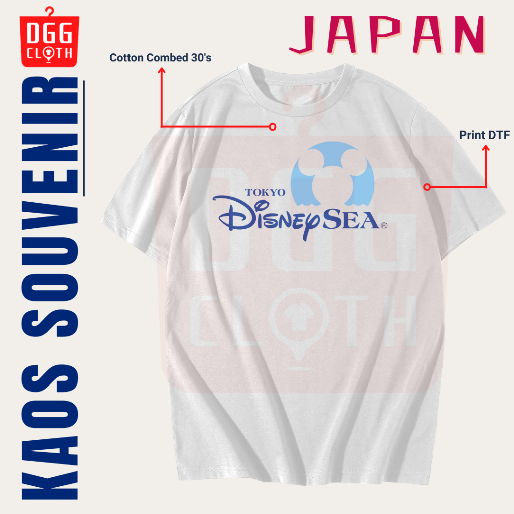 DGGClothing Kaos Oleh-Oleh Japan Tshirt Baju Souvenir Kota Jepang Tokyo Kyoto Osaka Terbaru Dewasa A