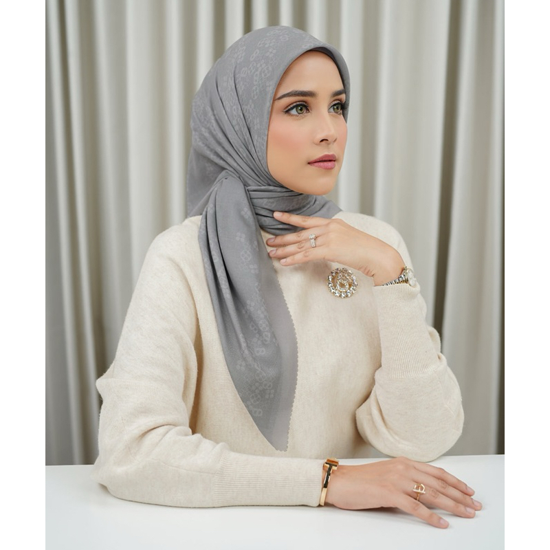 New Buttonscarves Monogram Scramble Slate Gray XL