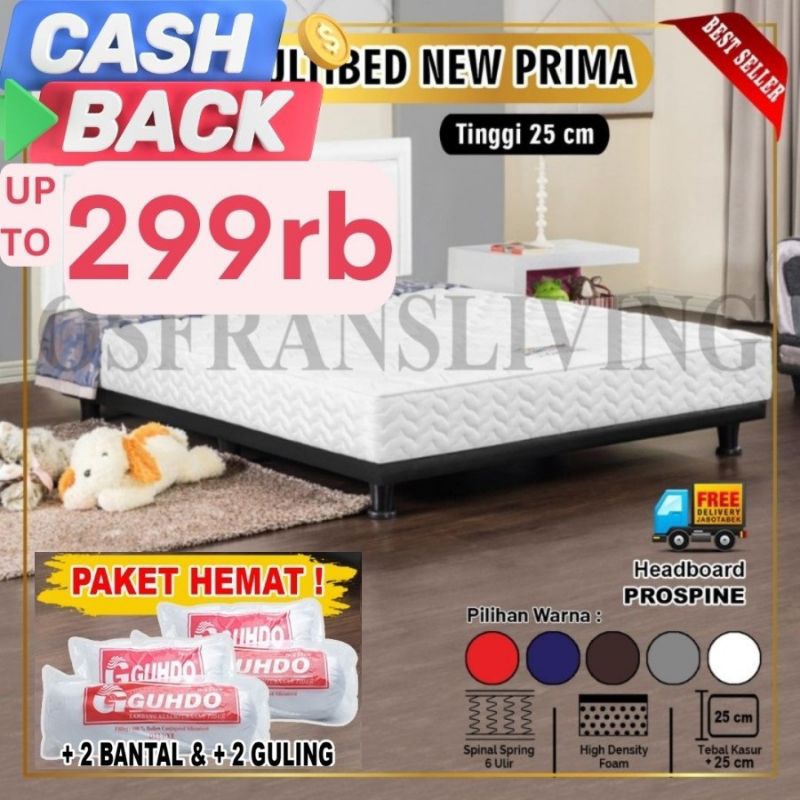 Multi Bed New Prima Guhdo Springbed - Fullset Ideal Prospine - SPRING BED SET MULTIBED SPRING SET MU