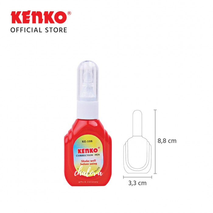 

[PCS] TIP-EX CAIR KENKO KE-108 MINI/ CORRECTION FLUID 24 GRAM