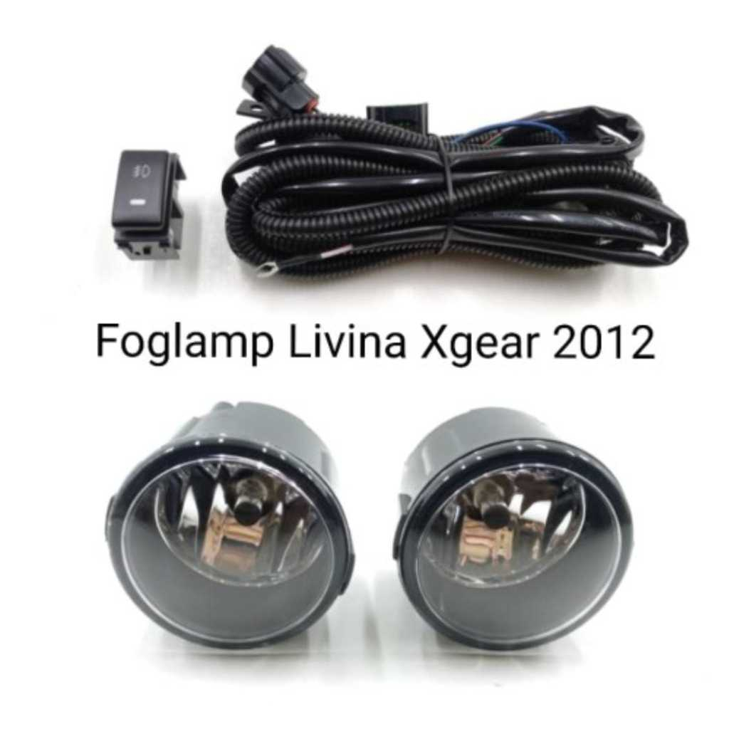 (AK) FOGLAMP LAMPU LIVINA X-GEAR 2012 KOMPLITE