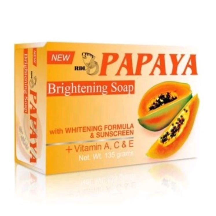 RDL PAPAYA BRIGHTENING SOAP - SABUN PAPAYA RDL BPOM - PAPAYA SOAP