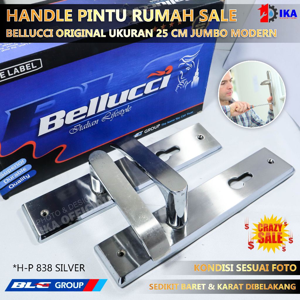 Handle Gagang Pintu Rumah Bellucci Sorento BLC Group High Quality /Kunci Pintu Besar Bellucci BLC NP