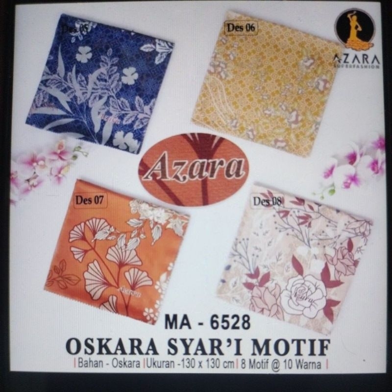 *PAKET USAHA* Hijab Azara Syar'i Motif || Hijab Segi empat || Hijab Azara || Segi empat motif