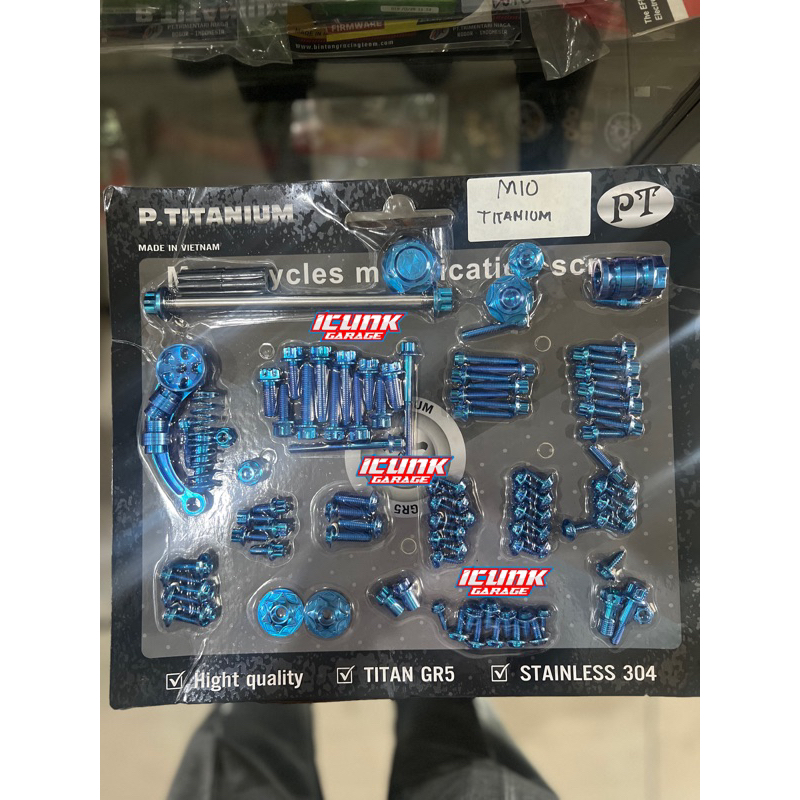 baut titanium P Titanium mio sporty mio smile set fullset original ready stok 3 warna