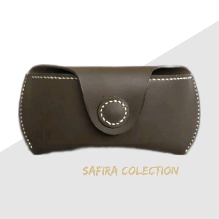 KODE K67X dompet kacamata kulit asli dompet kacamata pinggang case kacamata tempat kacamata kulit sa