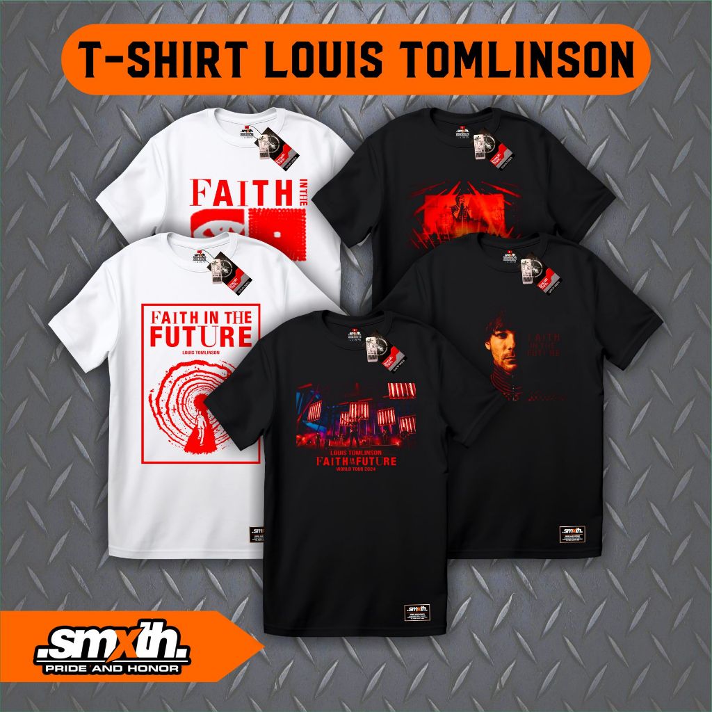 T-Shirt LOUIS TOMLINSON - Kaos Faith In The Future - T-Shirt LOUIS TOMLINSON Faith In The Future