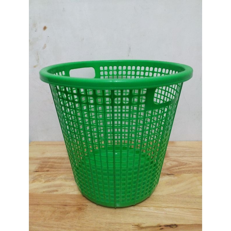 Keranjang Plastik GM No.383 / Keranjang Plastik Berlubang Besar Diameter 32cm / Tong Sampah Plastik 