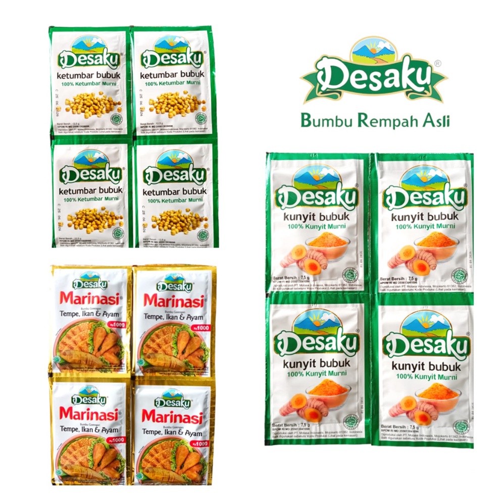 

SUPER MURAH 1Renceng DESAKU Bumbu All Varian Rasa Gorengan Marinasi Ayam Tempe Ikan Ketumbar Kunyit