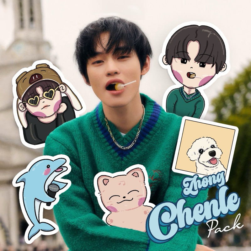 

STICKER SET KPOP - NCT DREAM ZHONG CHENLE | STICKER VYNIL MATTE DOFF DIE CUT SUDAH DIGUNTING UNTUK LAPTOP TUMBLER KOPER WATERPROOF JOURNALING