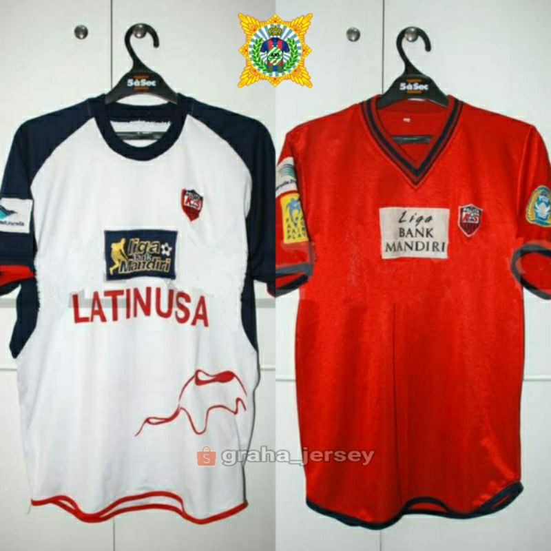 Jersey PELITA KRAKATAU STEEL 2001 2003 Liga Bank Mandiri PRINTING atau BORDIR Retro