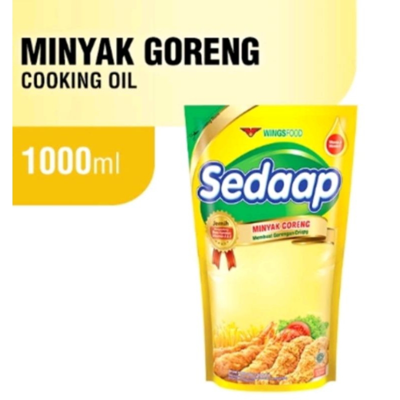 

Minyak goreng Sedap 1 liter