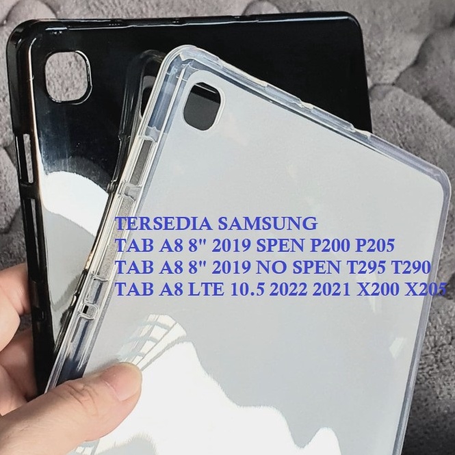 IzV Case SAMSUNG TAB A8 219  Case Samsung Tab A8  A8 8 INCI 219 SPEN P2 P25 NO SPEN T295 T29  A8 LTE 15 X2 X25 Softcase Ultrathin TPU Jelly Tablet TPU Case Cover Anti Kuning Jamur