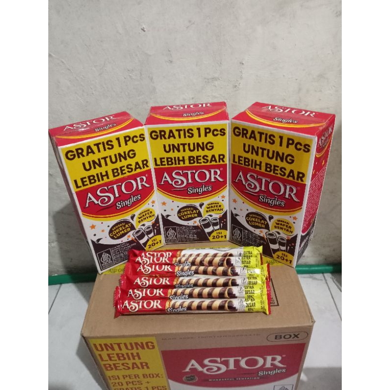 

Astor singles kemasan baru 1 box isi 20+1 Pcs