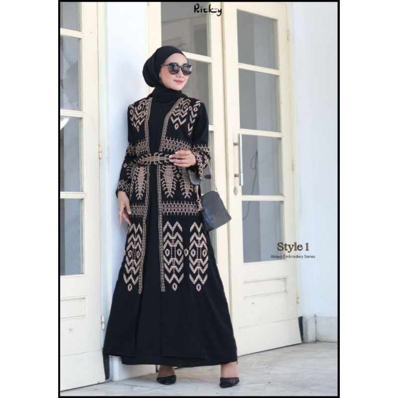 ABAYA EMBOIRDER BY RIZKY FASHION