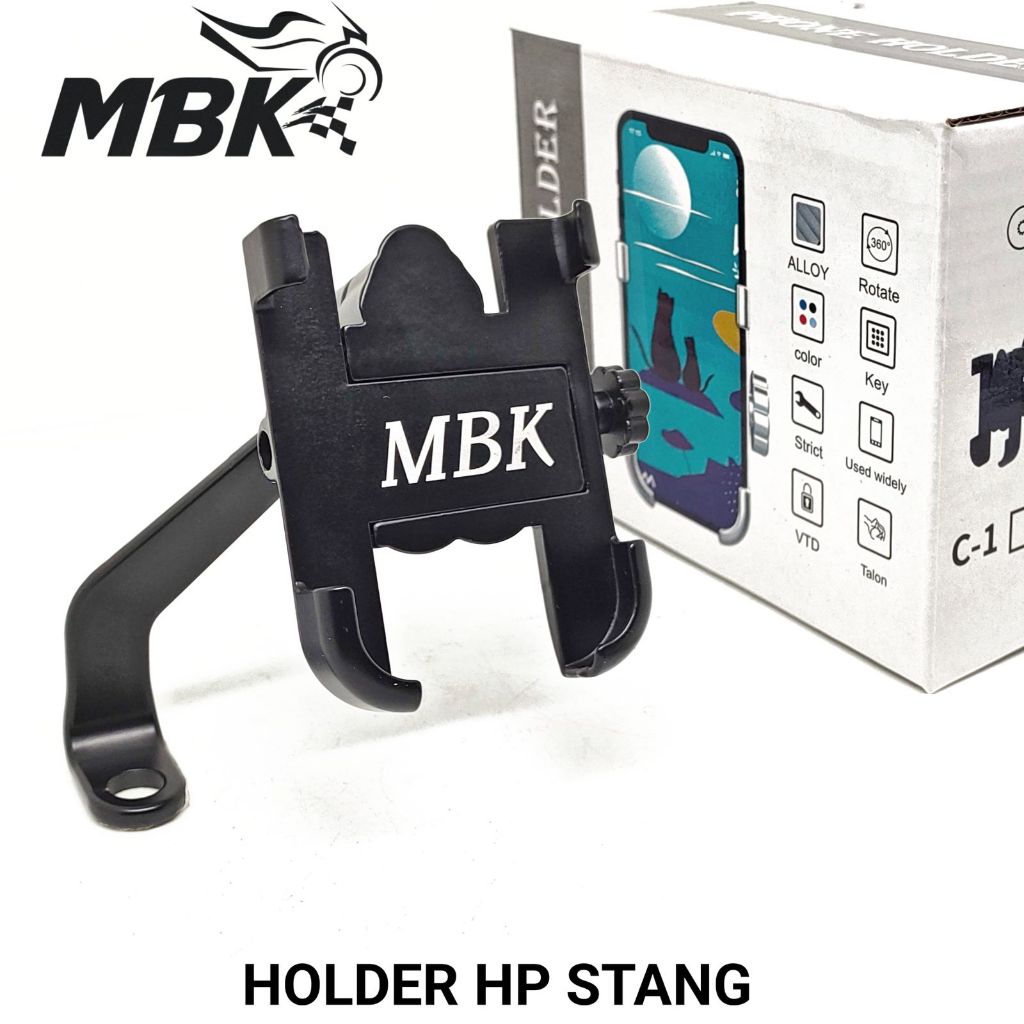 HOLDER HP BREKET bracket SPION MOTOR CNC IMPORT besi UNIVERSAL UNTUK motor honda yamaha suzuki kawas