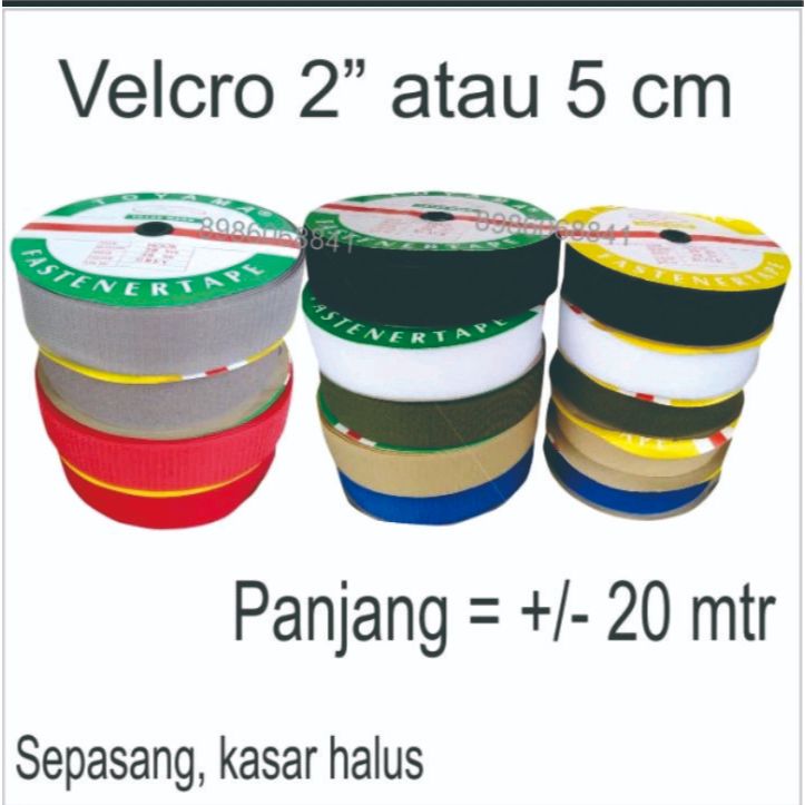 Perekat Set (Sepasang Kasar  Halus) Perekat Velcro Magic Tape Perekat Sepatu Baju Tas Tas Ransel Ker