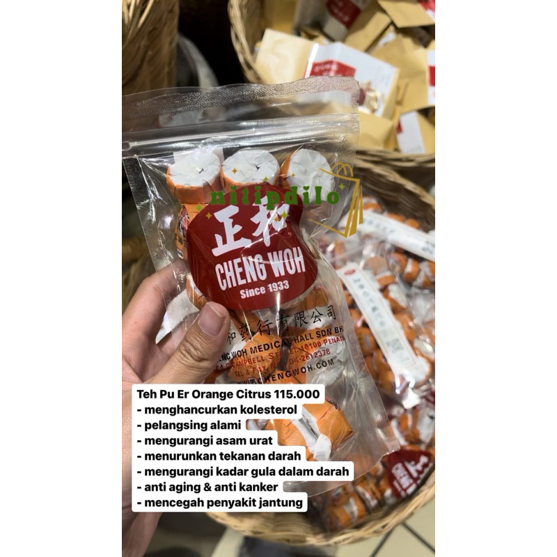 

Cheng Woh Pu Er Orange Citrus Tea Teh Herbal