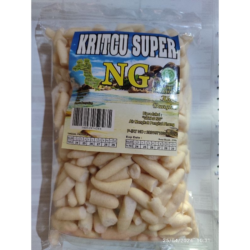 

KRICU NG (KONDISI AGAK PECAH) STIK TELUR CUMI MERK NG