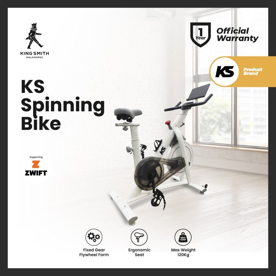 Kingsmith KS Spinning Bike With Zwift - Sepeda Statis Indoor Fitness