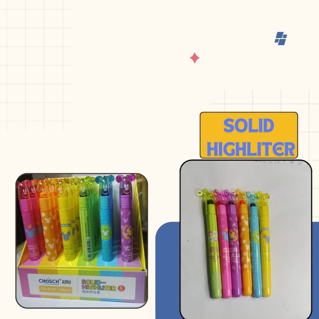 

ALAT TULIS STABILO WARNA ( SOLID HIGHLTER )