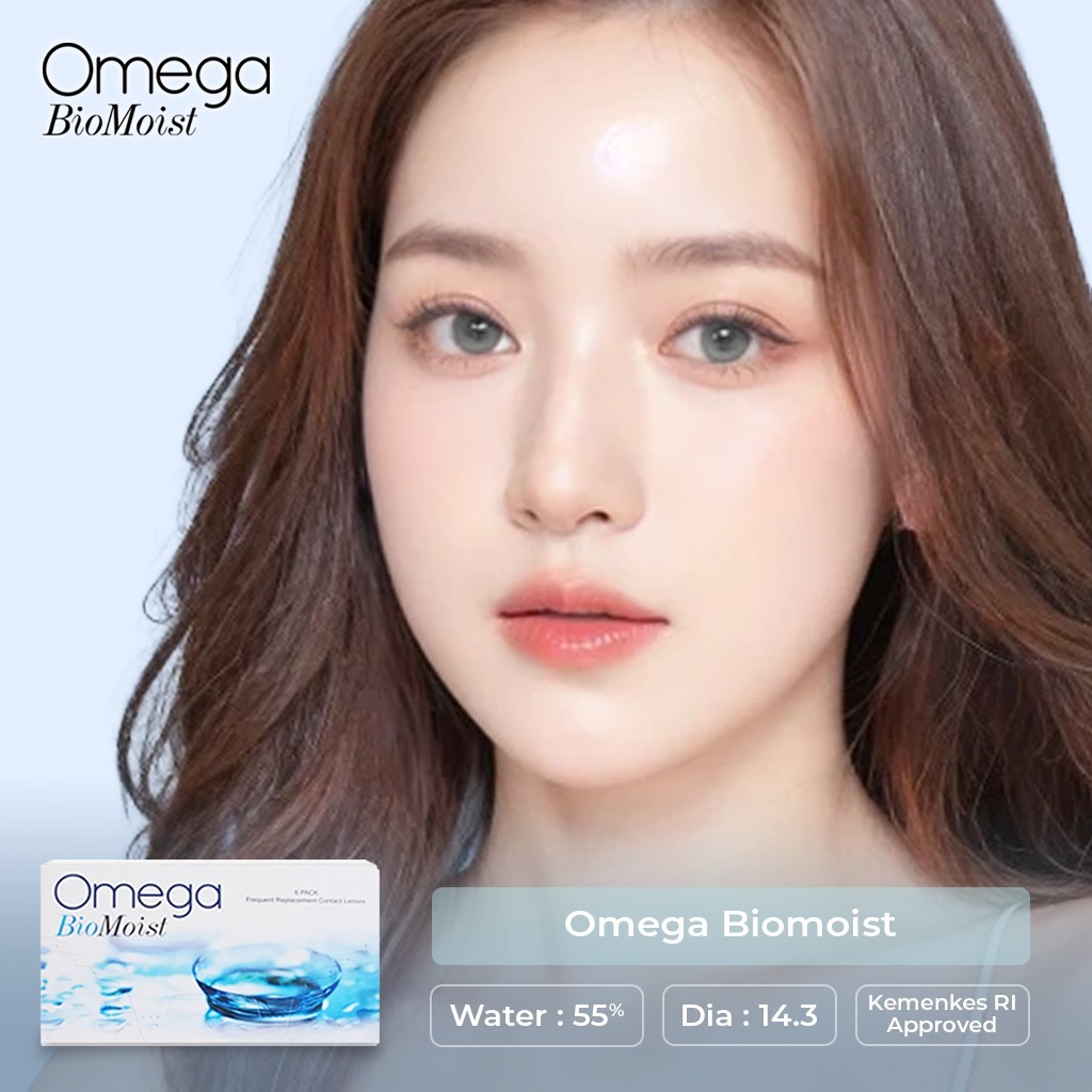 Softlens Omega Biomoist by Omega Eyecare / Softlens bening / Softlens bulanan