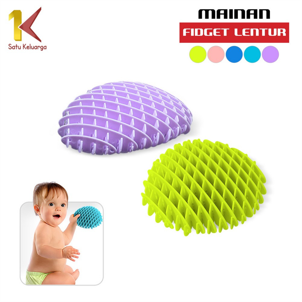 Satu Keluarga Mainan Anak Fidget Worm Toys 3D M352 Magic Spring Toy Kids Squishy Pencet Penghilang S