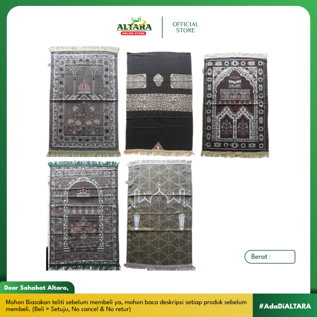 Sajadah Polycotton AV 160 Tijarah