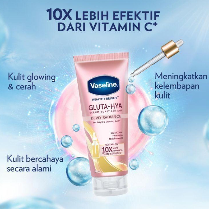 VASELINE GLUTA HYA  PINK 200 ML