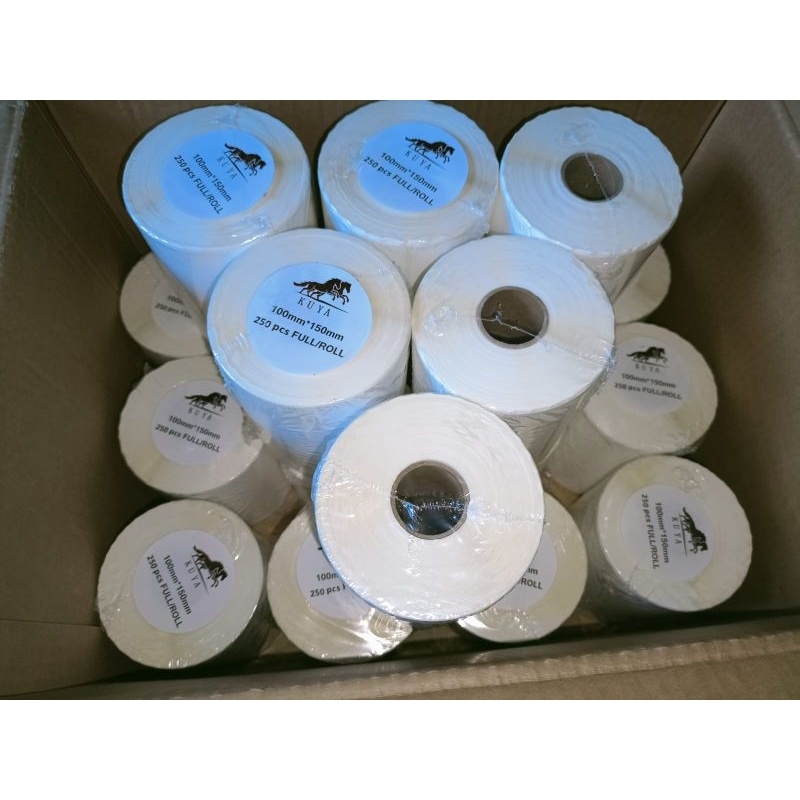 Label Sticker thermal  barcode 100x150 isi 250pcs/roll