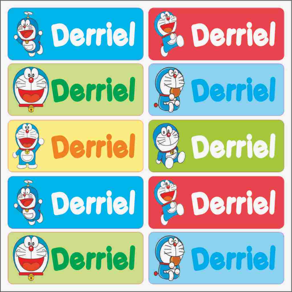 

Label Nama Vynil Doraemon Tahan Air