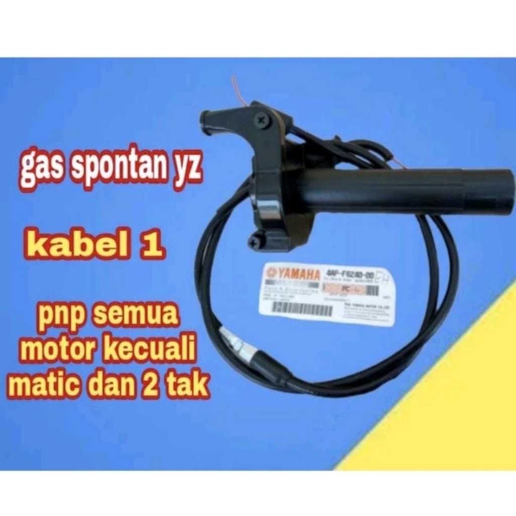 GAS SPONTAN YZ YAMAHA THAILAND UNIVERSAL MATIC BEBEK GAS YZ 1 KABEL PANJANG 100CM PNP GAS KONTAN GAS