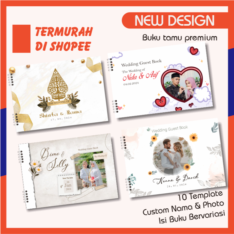 BUKU TAMU PERNIKAHAN PREMIUM BUKU TAMU MURAH BUKU TAMU CUSTOM