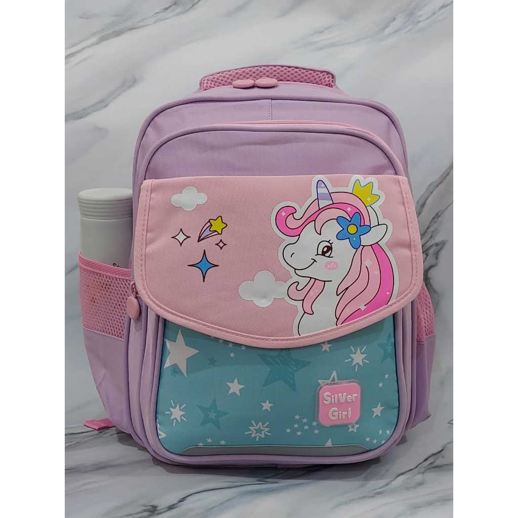 RANSEL ANAK  SILVER GIRL KIDS 40815 IMPORT BY. ALTO. DARENA BAGS BANDUNG