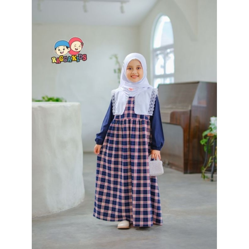 Gamis Anak Raggakids. Gamis 59 navy new. Gamis Raggakids