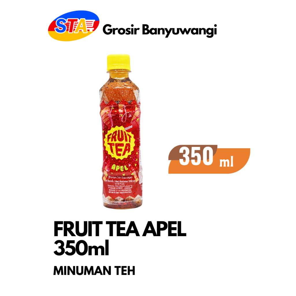 

FRUIT TEA APEL 350ML | MINUMAN TEH RASA