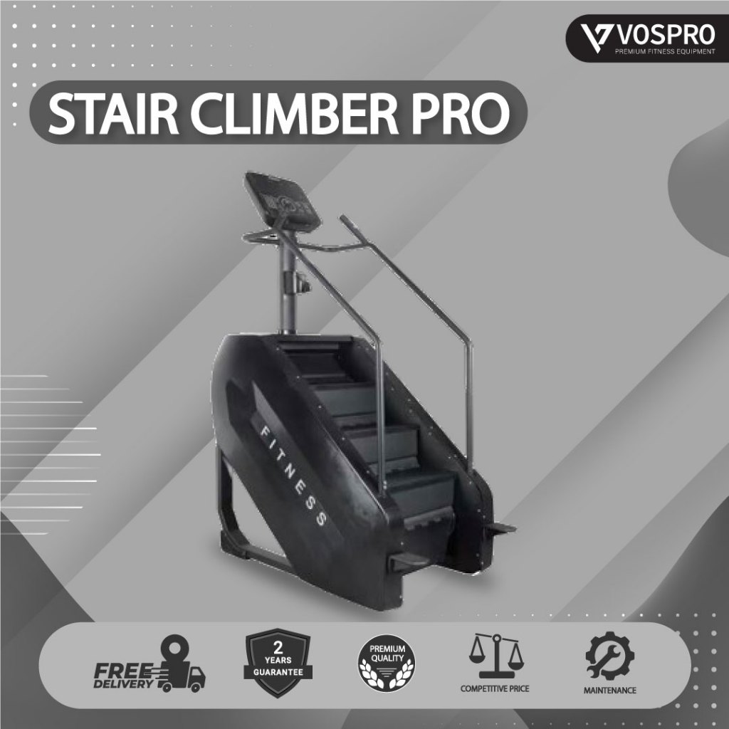 VOSPRO Stair Climber PRO Commercial Alat Olahraga Fitness Elektrik