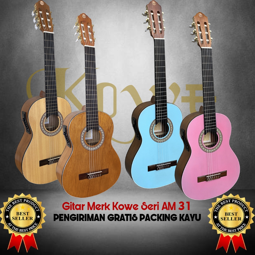 Gitar Clasic 3/4 Merk KOWE Akustik Elektrik ORIGINAL