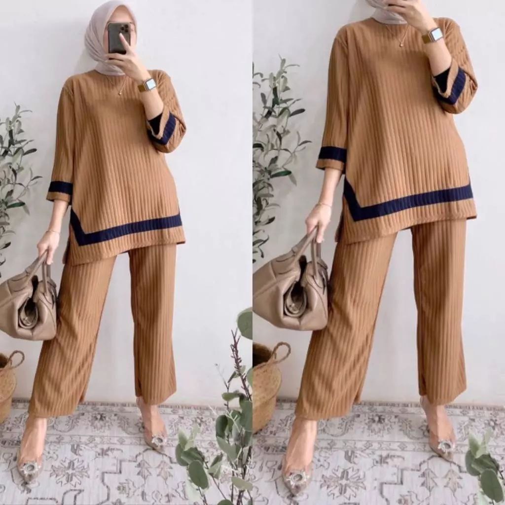New Amira Set JUMBO | Oneset Daily BIGSIZE | setelan Knit Melar | Setcel Wanita | setelan