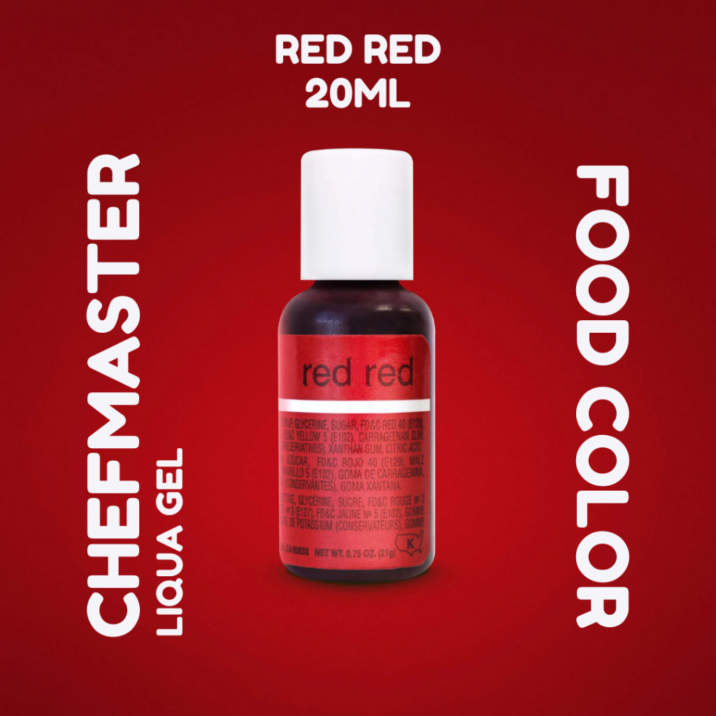 

Chefmaster Liqua Gel - Red Red 20gr / Pewarna Makanan Kue