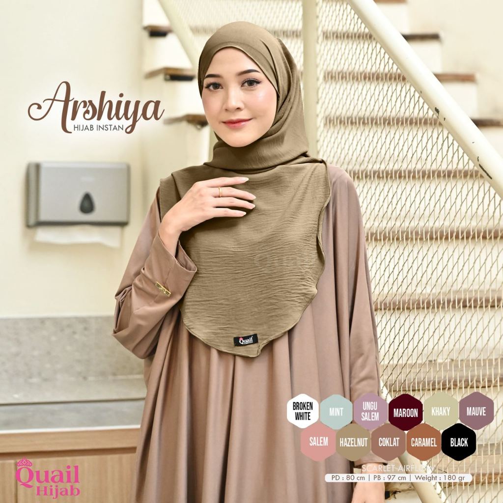 QUAIL HIJAB INSTAN CERUTY ARSHIYA