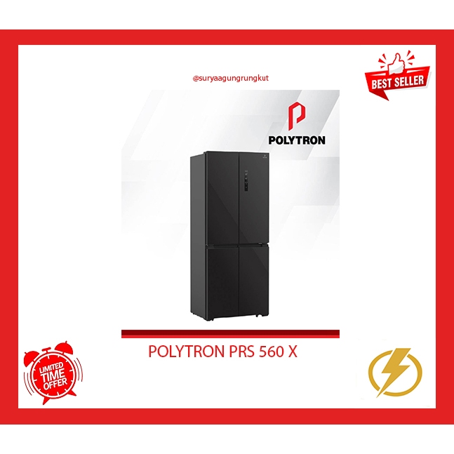 KULKAS POLYTRON SIDE BY SIDE - PRS 560 X